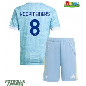 Juventus Teun Koopmeiners #8 Bortaställ Barn 2025-26 Kortärmad (+ Korta byxor)
